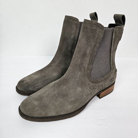 UGG Hillhurst II Gray Suede Pull On Chelsea Boot 7 1103728 - Picture 5 of 9